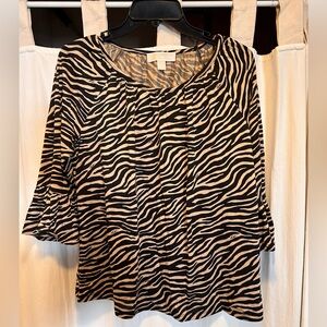 Michael Michael Kors Animal Print Top size small